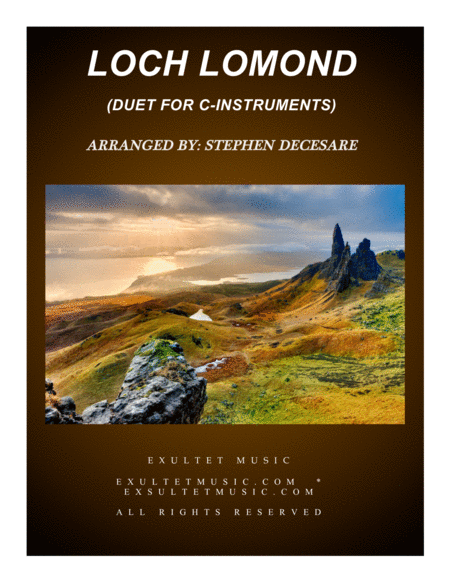 Free Sheet Music Loch Lomond Duet For C Instruments