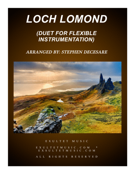 Free Sheet Music Loch Lomond Duet For Flexible Instrumentation