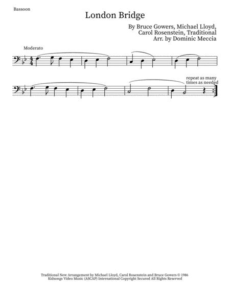 London Bridge Bassoon Sheet Music