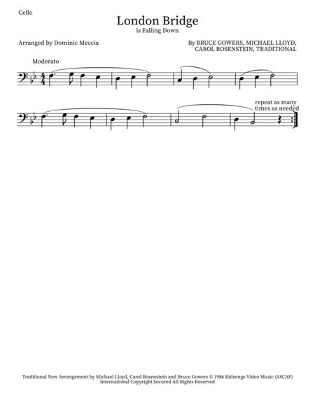 London Bridge Cello Sheet Music