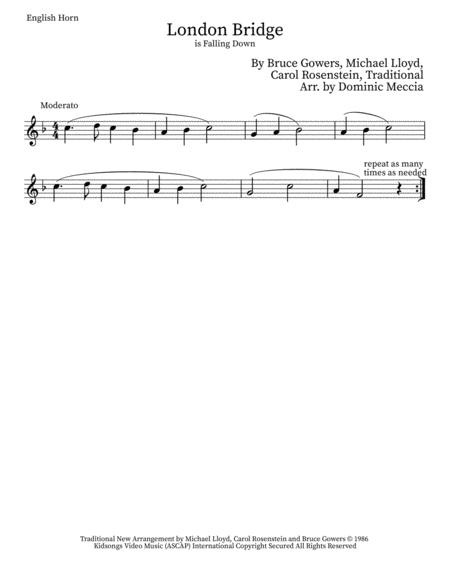 London Bridge English Horn Sheet Music