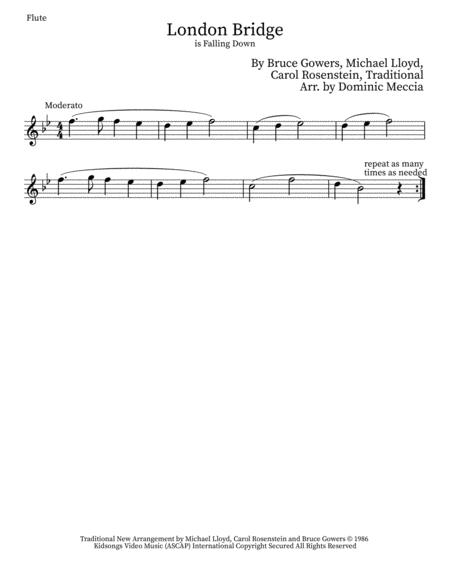 London Bridge Flute Sheet Music