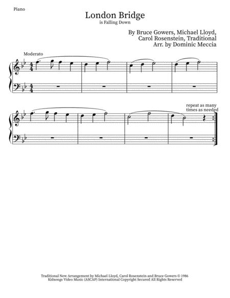 London Bridge Piano Sheet Music