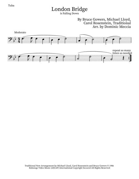 London Bridge Tuba Sheet Music