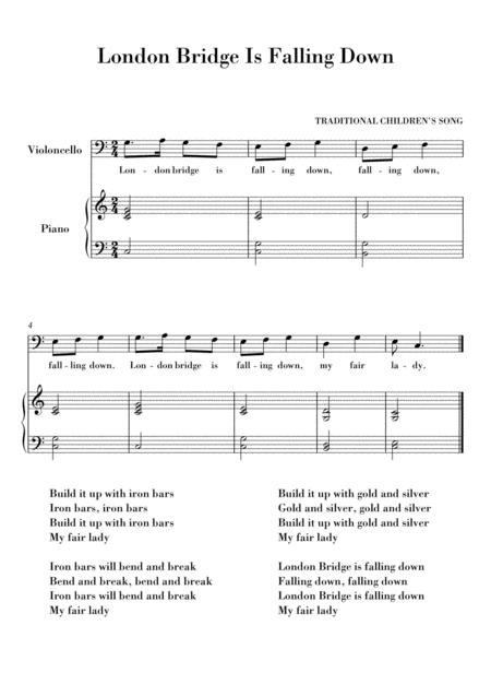 London Bridge Violoncello Sheet Music