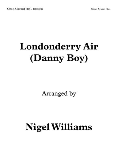 Londonderry Air Danny Boy For Woodwind Trio Sheet Music