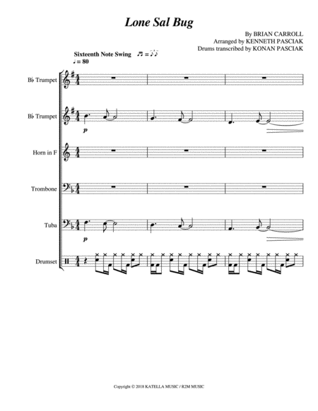 Free Sheet Music Lone Sal Bug