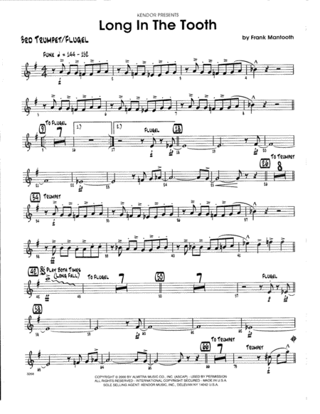 Long In The Tooth 4th Bb Trumpet Sheet Music