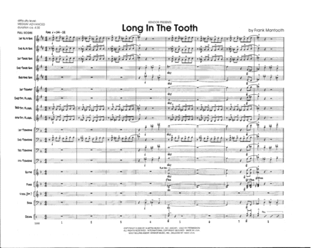 Free Sheet Music Long In The Tooth Full Score