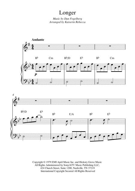 Longer Alto Saxophone Solo And Piano Accompaniment Sheet Music