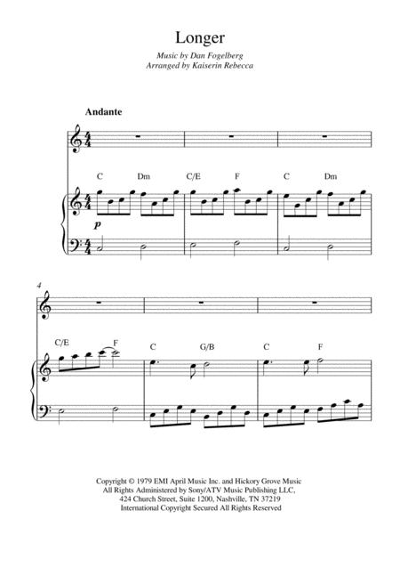 Longer Violin Solo And Piano Accompaniment With Chords Sheet Music