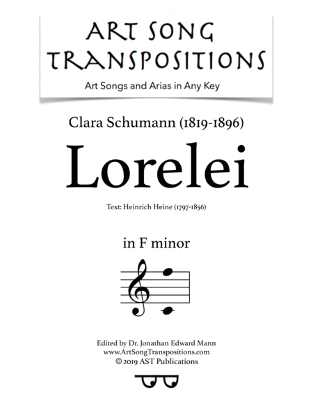 Free Sheet Music Lorelei F Minor