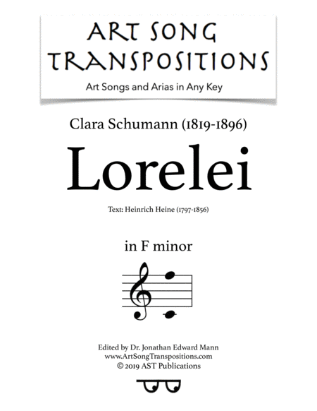 Lorelei F Minor Sheet Music