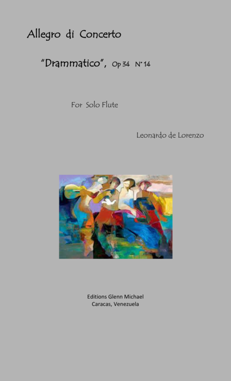 Lorenzo Allego Di Concerto Dramatico For Solo Flute Sheet Music