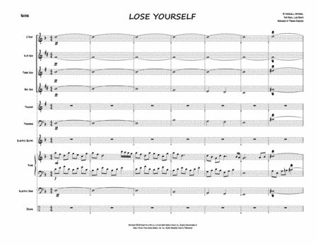 Free Sheet Music Lose Yourself