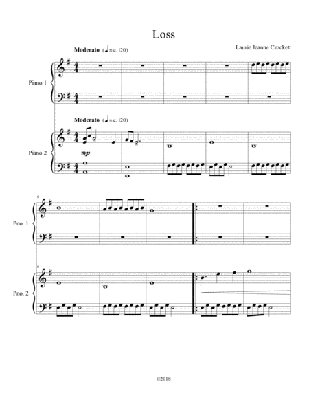 Free Sheet Music Loss