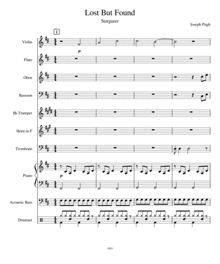 Lost But Found Star Gazer Sheet Music