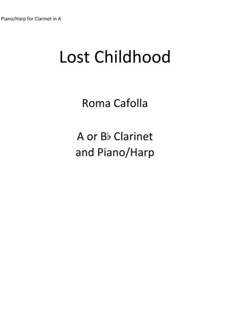 Free Sheet Music Lost Childhood