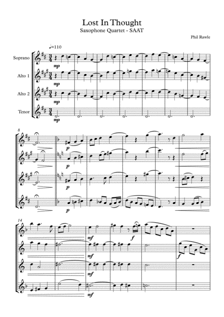 Lost In Thought Sheet Music