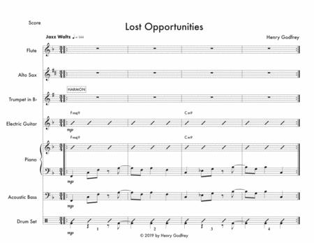 Free Sheet Music Lost Opportunities Jazz Septet