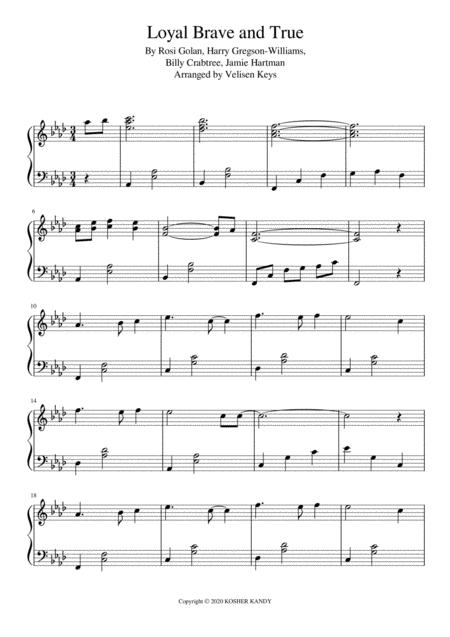 Love Brave And True Sheet Music