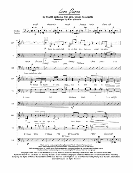 Love Dance Sheet Music