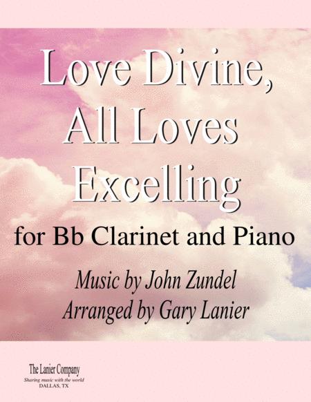 Love Divine All Loves Excelling For B Flat Clarinet And Piano With Score Part Sheet Music