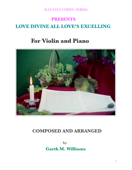 Love Divine All Loves Excelling For Violin And Piano Sheet Music