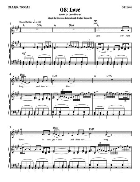 Free Sheet Music Love I Corinthians 13