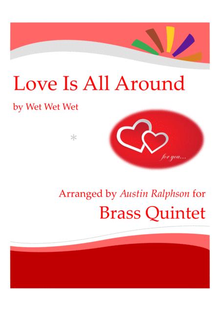 Love Is All Around Brass Quintet Sheet Music