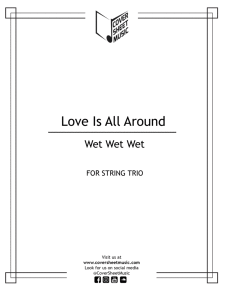 Love Is All Around String Trio Sheet Music