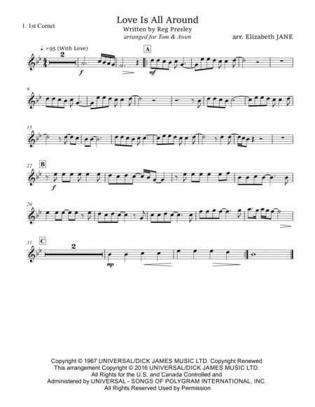 Love Is All Around Sheet Music