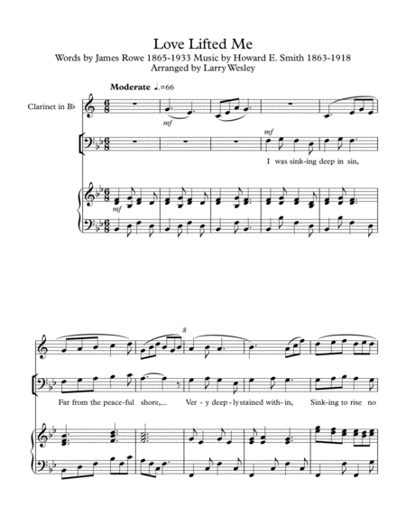 Love Lifted Me Sheet Music