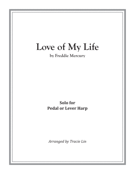 Love Of My Life By Queen Harp Solo Sheet Music