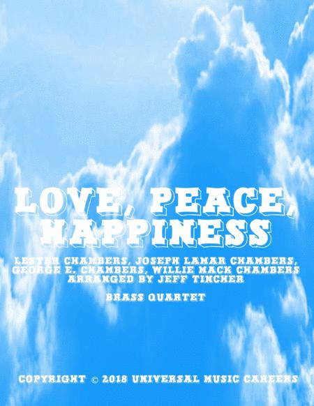 Free Sheet Music Love Peace Happiness