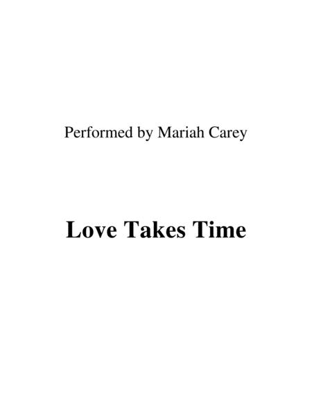 Love Takes Time Lead Sheet Performed By Mariah Carey Sheet Music