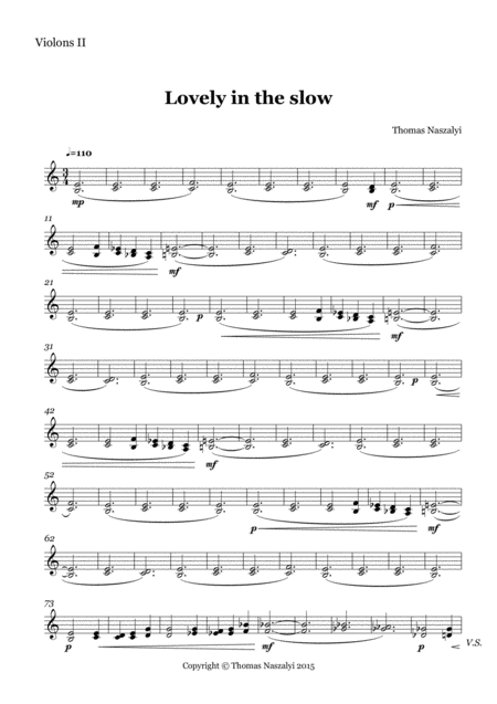 Free Sheet Music Lovely In The Slow Violin 2 Part