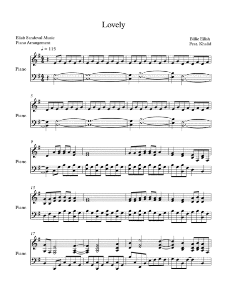 Free Sheet Music Lovely Sheet Music By Eliab Sandoval