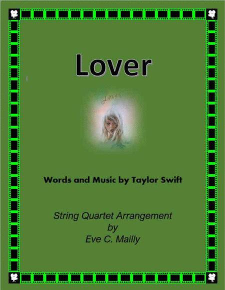 Lover Taylor Swift String Quartet Sheet Music