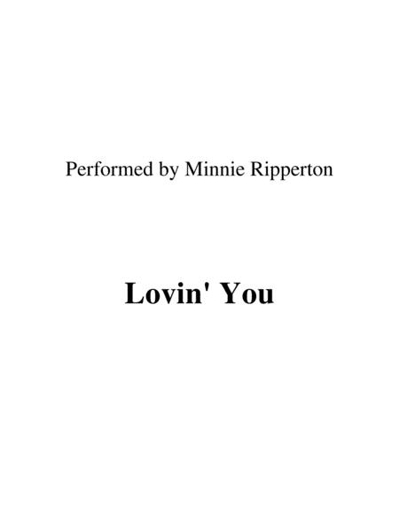 Lovin You Lead Sheet Performed By Minnie Riperton Sheet Music