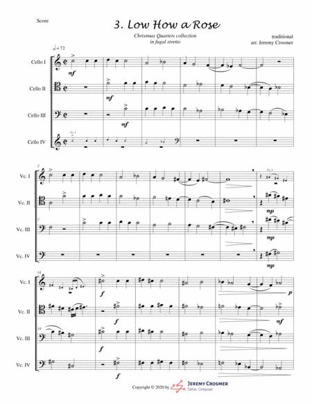 Low How A Rose Cello Quartet Advanced Sheet Music