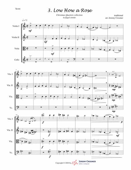 Free Sheet Music Low How A Rose String Quartet Advanced