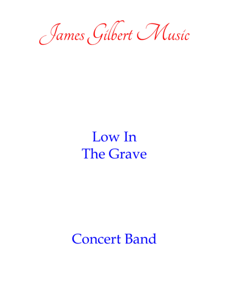 Low In The Grave Up From The Grave Sheet Music