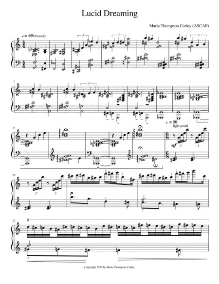 Free Sheet Music Lucid Dreaming