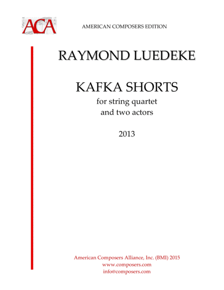 Free Sheet Music Luedeke Kafka Shorts