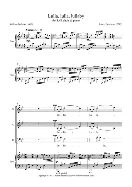 Lulla Lulla Lullaby Sheet Music