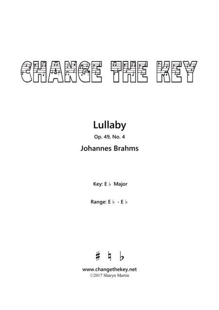 Lullaby Eb Major Sheet Music