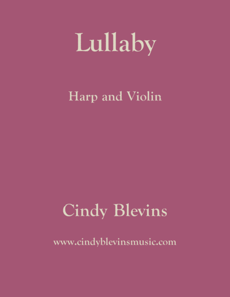 Free Sheet Music Lullaby For Harp And Violin