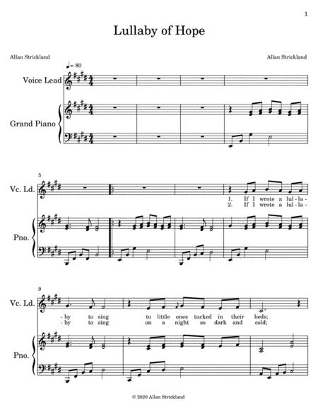 Lullaby Of Hope Sheet Music