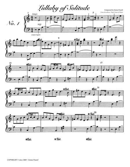 Free Sheet Music Lullaby Of Solitude Piano Solo